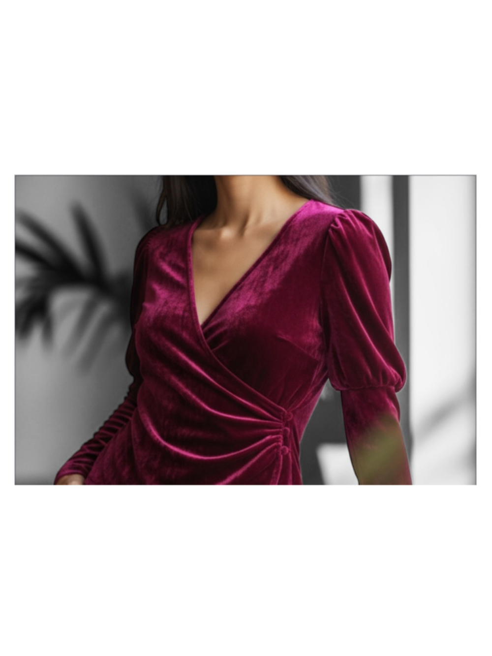 Cinq A Sept Theo Velvet Silk Blend Top - Picture 7 of 7